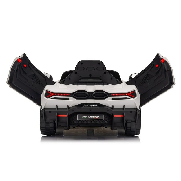 Vienvietis elektromobilis vaikams Lamborghini Revuelto, baltas