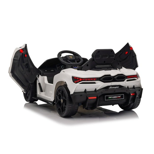 Vienvietis elektromobilis vaikams Lamborghini Revuelto, baltas