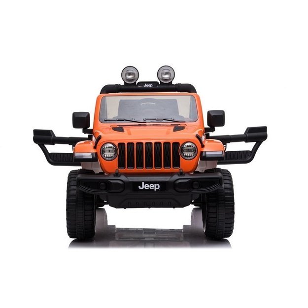 Vienvietis elektromobilis vaikams Jeep Rubicon 4x4, oranžinis