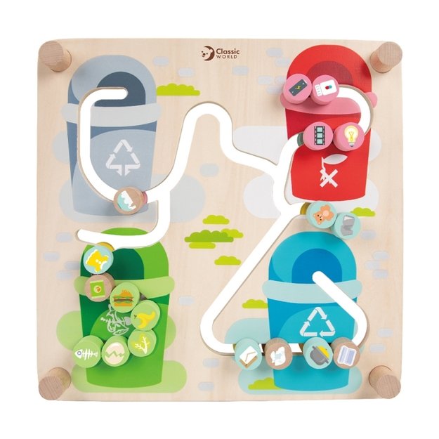 Loginis žaidimas vaikams „Atliekų rūšiavimas ir daiktų derinimas“, Classic World