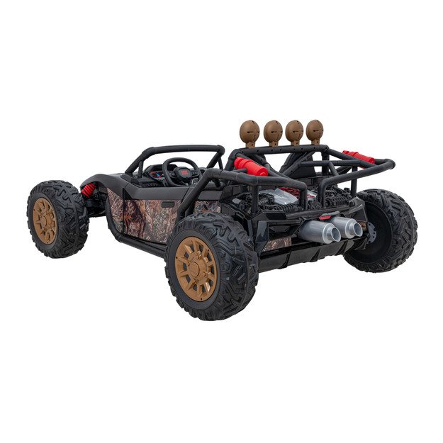Dvivietis elektromobilis bagis Auto Buggy Racing 5, 24V, juodas