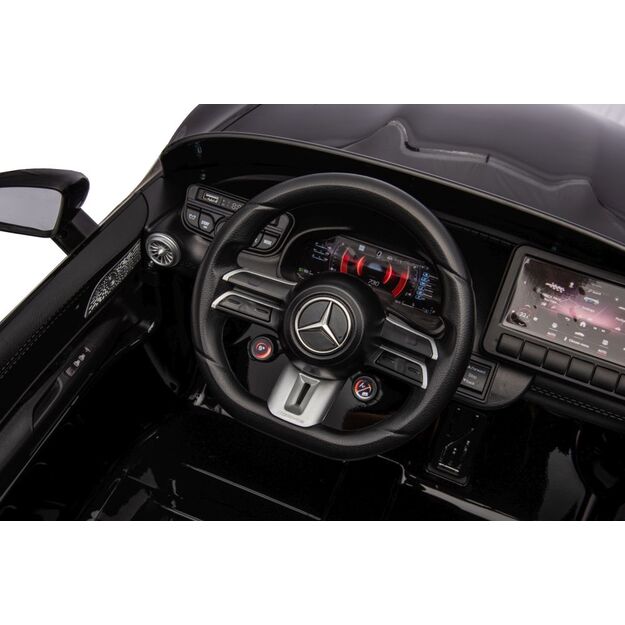 Dvivietis elektromobilis vaikams Mercedes AMG SL63, juodas