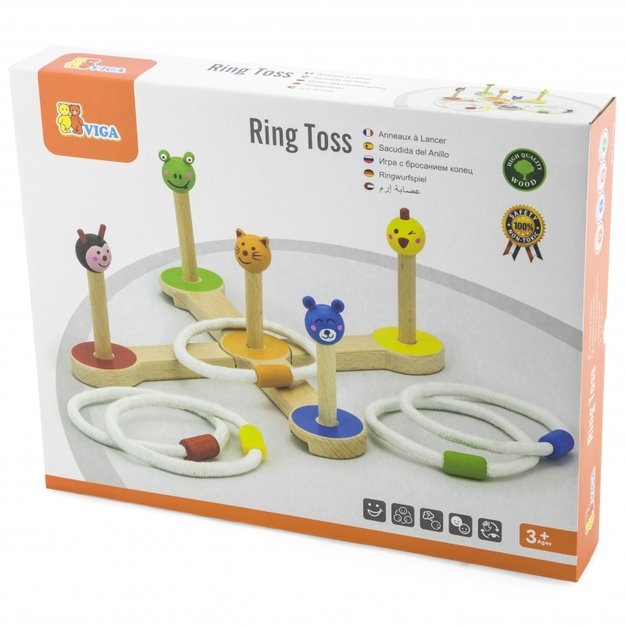 Medinis žaidimas - žiedo metimas Viga Toys