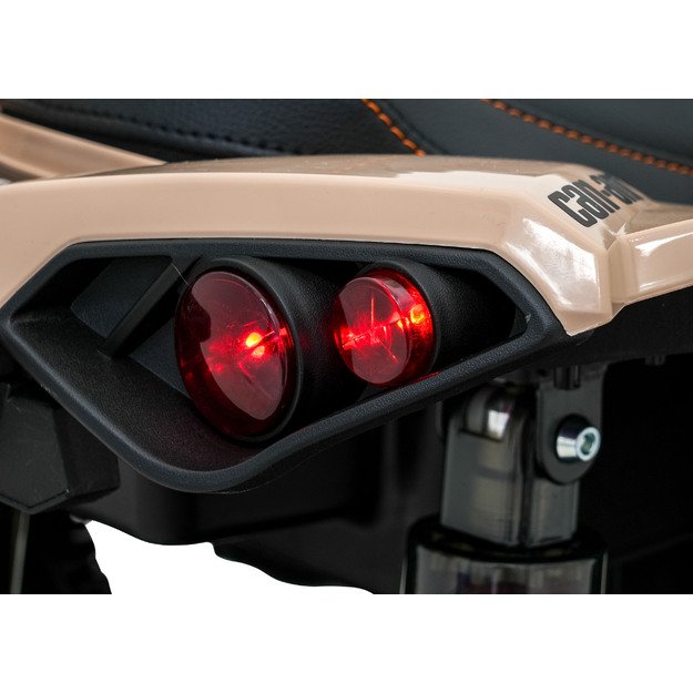 Vienvietis elektrinis keturratis vaikams Maverick ATV, chaki
