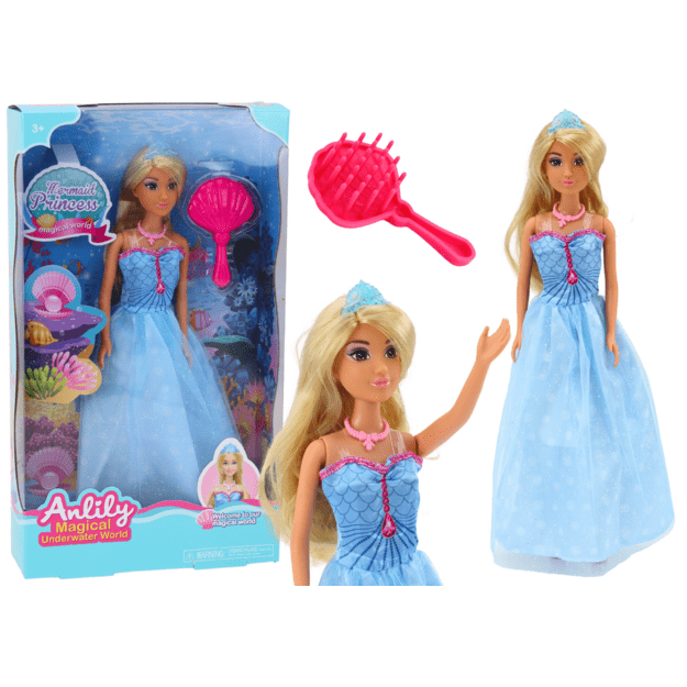 Lėlė Anlily „Princesė undinėlė“ su plauku šepečiu
