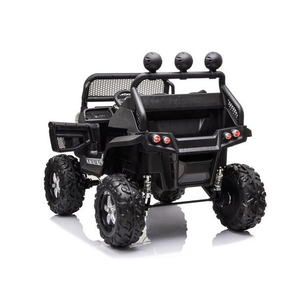 Vaikiškas vienvietis elektromobilis Mercedes Benz Unimog S, juodas lakuotas