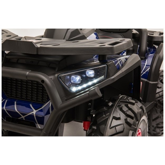 Elektrinis keturratis vaikams 4x4 XMX607, mėlynas lakuotas