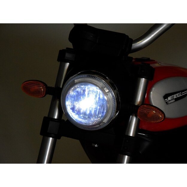 Vienvietis elektrinis motociklas vaikams Street Bob, juodas