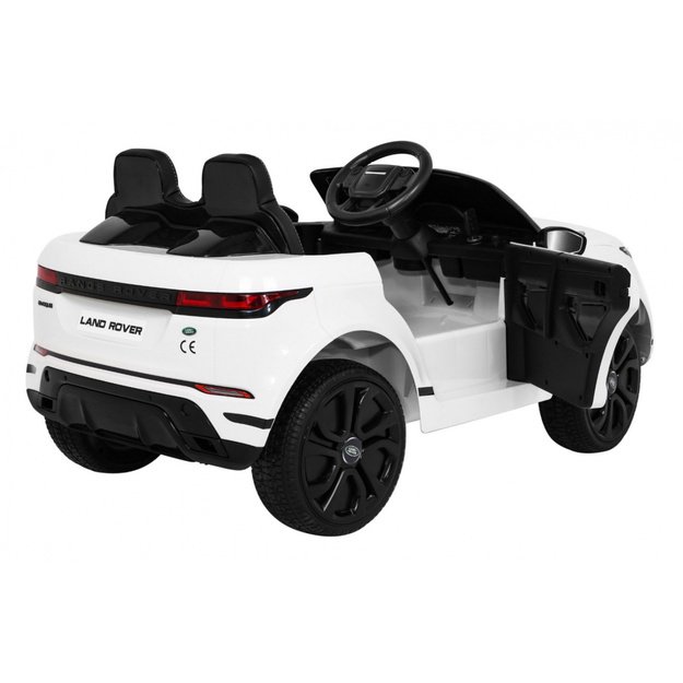 Vienvietis elektromobilis Range Rover Evoque, baltas