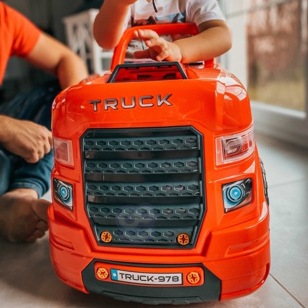 Jaunojo mechaniko sunkvežimio taisymo komplektas ir priedai 61 vnt. Woopie 21