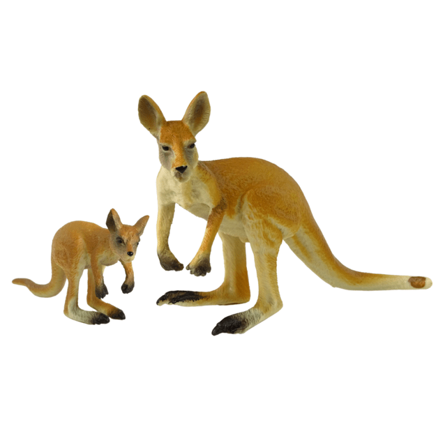 Figūrėlių rinkinys, kengūra su jaunikliu
