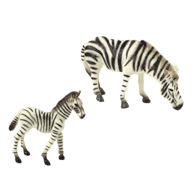 Figūrėlių rinkinys, zebras su jaunikliu