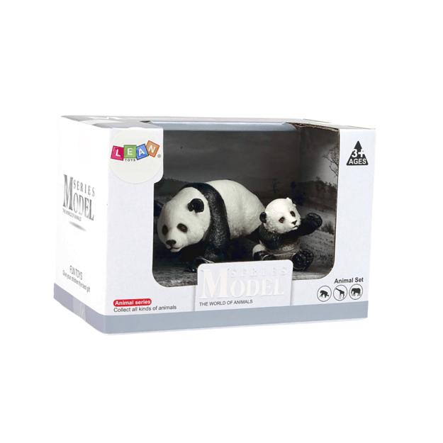 Figūrėlių rinkinys, panda su jaunikliu 6