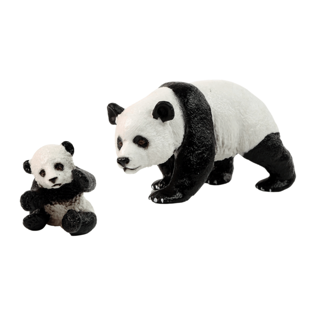 Figūrėlių rinkinys, panda su jaunikliu 5
