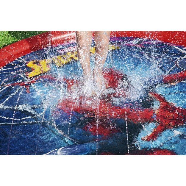 Pripučiamas kilimėlis baseinui su fontanu „Žmogus-voras“