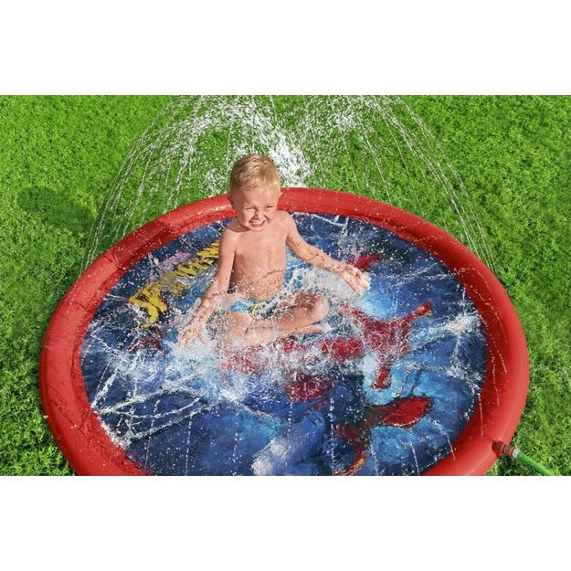 Pripučiamas kilimėlis baseinui su fontanu „Žmogus-voras“