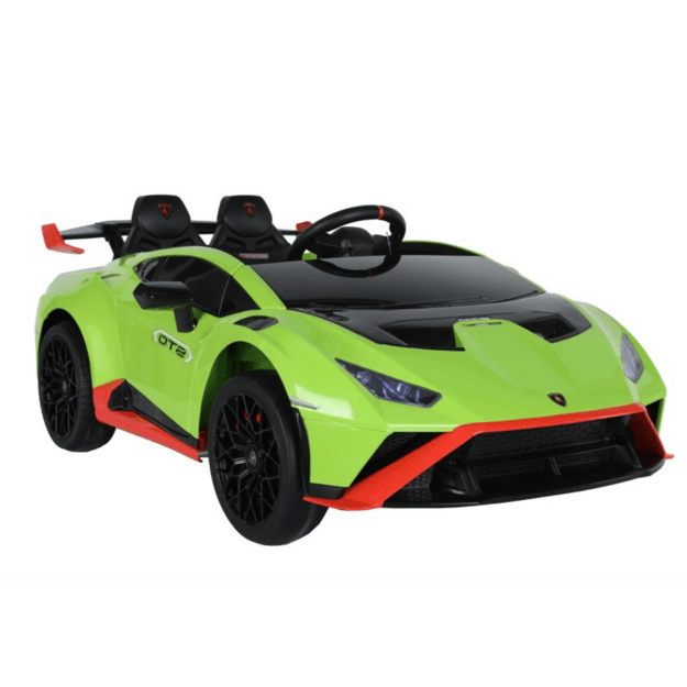 Vienvietis elektromobilis Lamborghini STO DRIFT, žalias