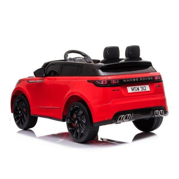 Vienvietis vaikiškas elektromobilis Range Rover raudonas lakuotas