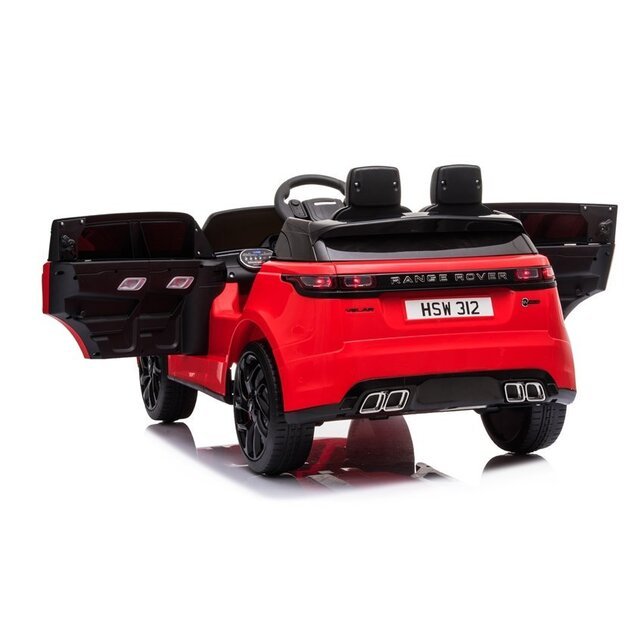 Vienvietis vaikiškas elektromobilis Range Rover raudonas lakuotas