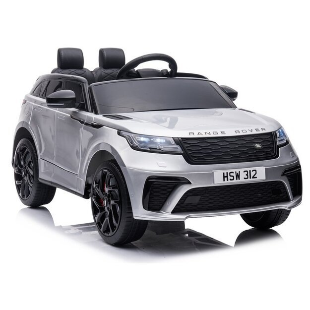Vienvietis elektrinis džipas Range Rover, sidabrinis lakuotas