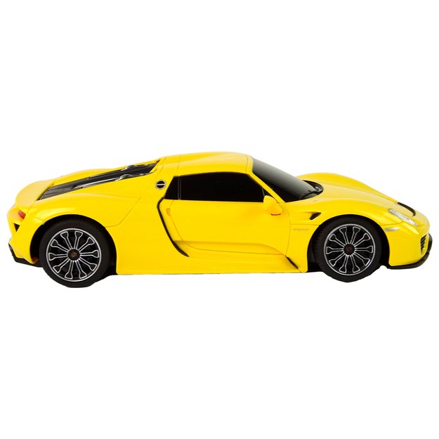 Nuotoliniu būdu valdomas automobilis Porsche 918, geltonas