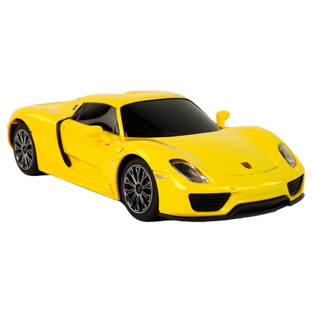 Nuotoliniu būdu valdomas automobilis Porsche 918, geltonas