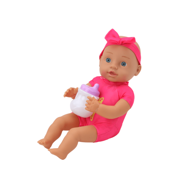 Lėlė kūdikis su aksesuarais, rožinė