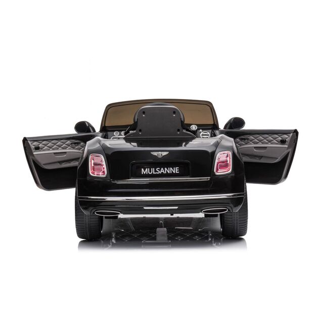 Vienvietis elektromobilis vaikams Bentley Mulsanne, juodas lakuotas
