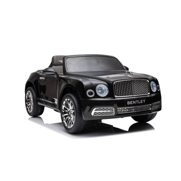 Vienvietis elektromobilis vaikams Bentley Mulsanne, juodas lakuotas