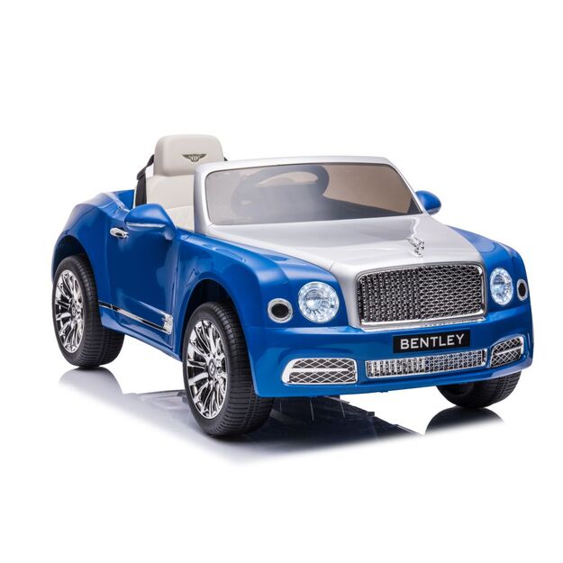 Vienvietis elektromobilis vaikams Bentley Mulsanne, mėlynas lakuotas