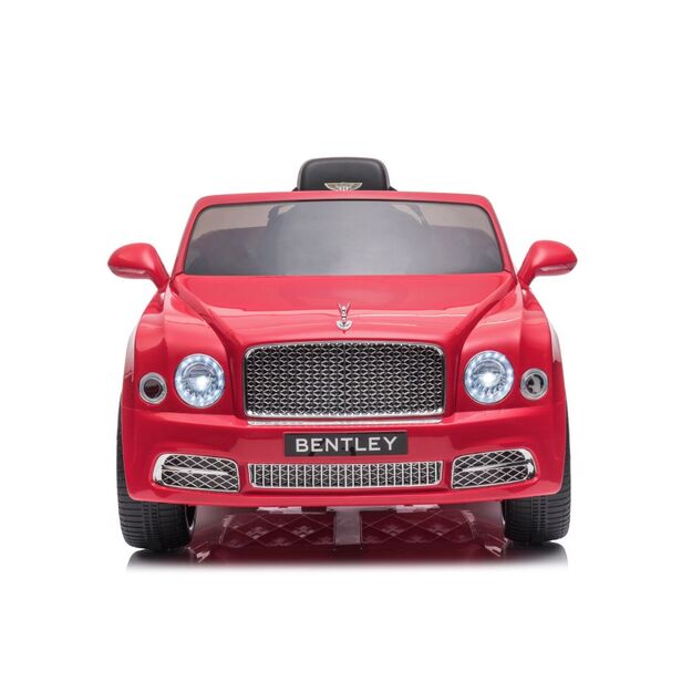Vienvietis elektromobilis vaikams Bentley Mulsanne, raudonas lakuotas