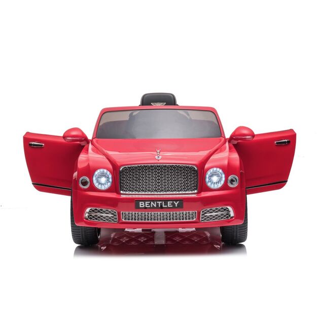 Vienvietis elektromobilis vaikams Bentley Mulsanne, raudonas