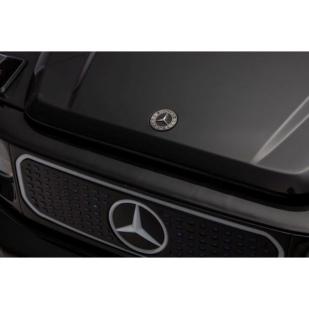 Vienvietis elektrinis džipas Mercedes Mercedes EQG 4x4, juodas