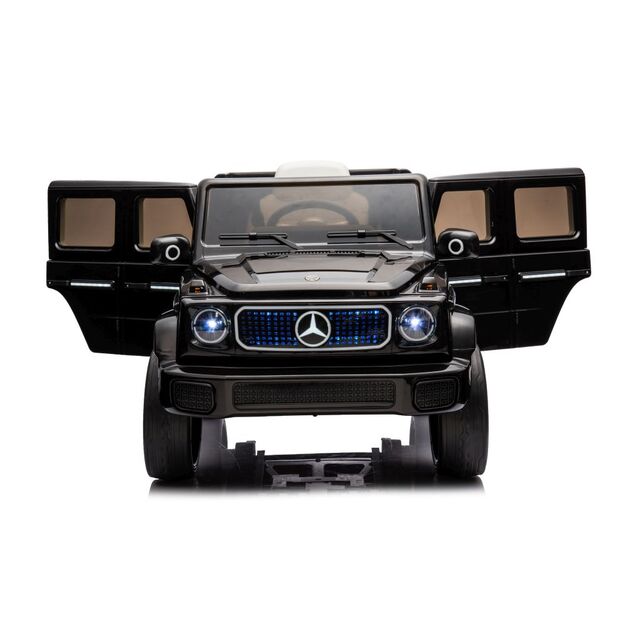 Vienvietis elektrinis džipas Mercedes Mercedes EQG 4x4, juodas