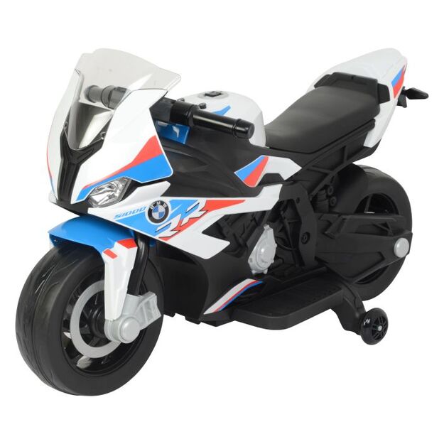 Elektrinis motociklas vaikams BMW S1000RR, baltas