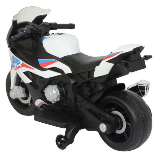 Elektrinis motociklas vaikams BMW S1000RR, baltas