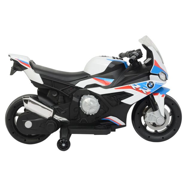 Elektrinis motociklas vaikams BMW S1000RR, baltas