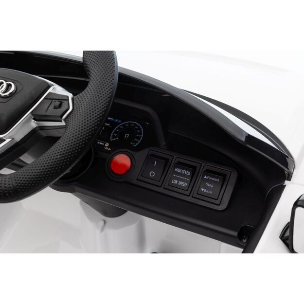 Vienvietis elektromobilis Audi E-Tron GT QLS-6888, baltas