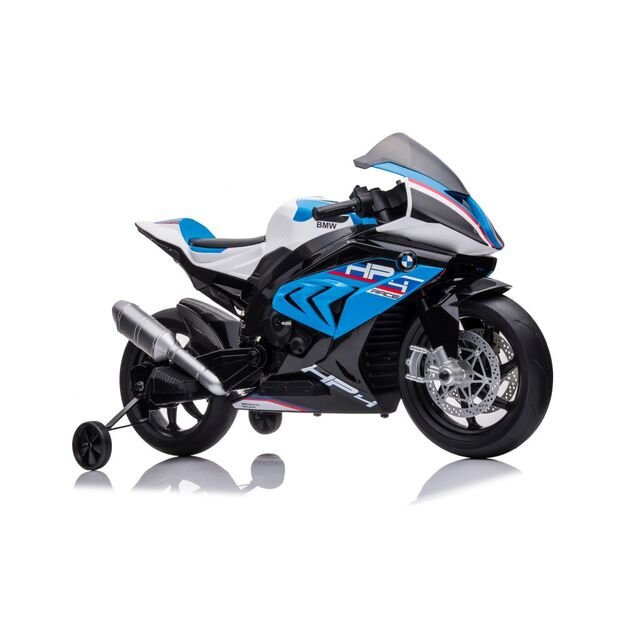 Vienvietis elektrinis motociklas vaikams BMW HP4 Race JT5001, mėlynas