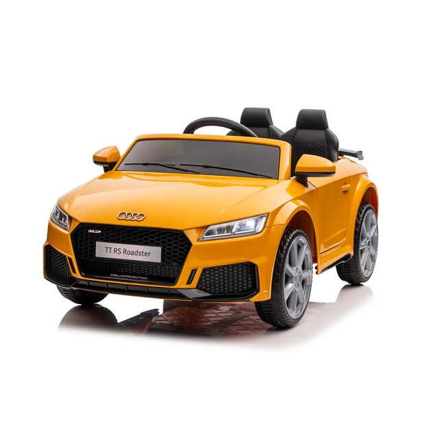 Vienvietis elektromobilis vaikams Audi TT RS, geltonas