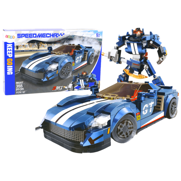 Automobilio ir roboto konstruktorius Fute GT 355 el, mėlynas