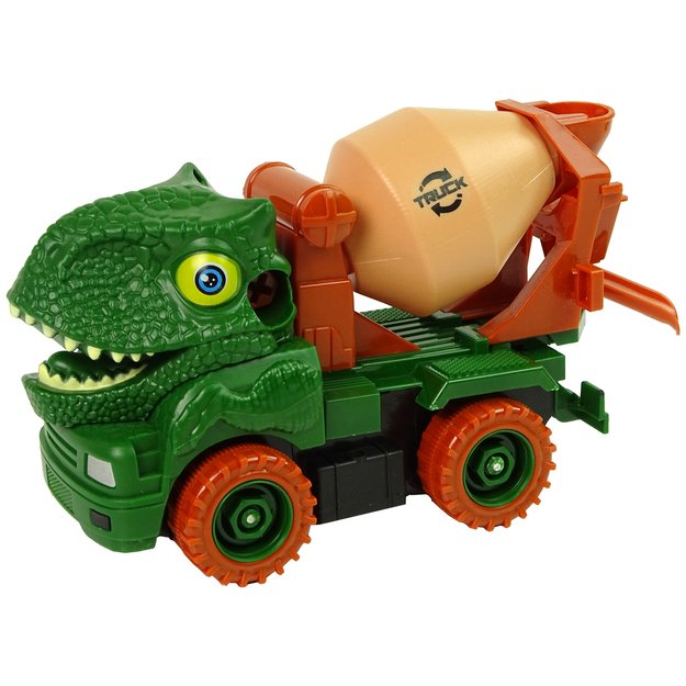 Surenkamas sunkvežimis Dinosaur Truck, žalias