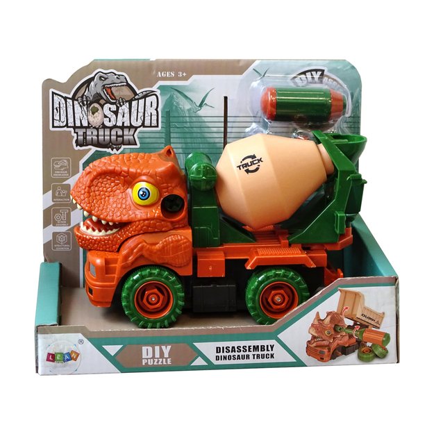 Surenkamas sunkvežimis Dinosaur Truck, oranžinis
