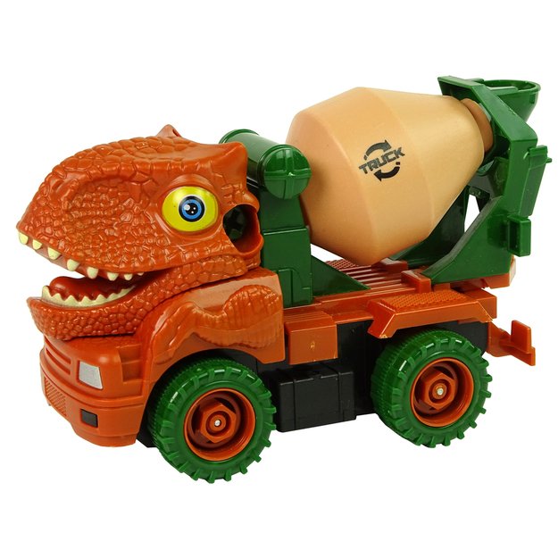 Surenkamas sunkvežimis Dinosaur Truck, oranžinis