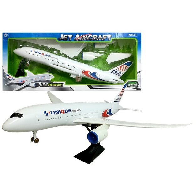 Žaislinis keleivinis lėktuvas su stovu 70 cm