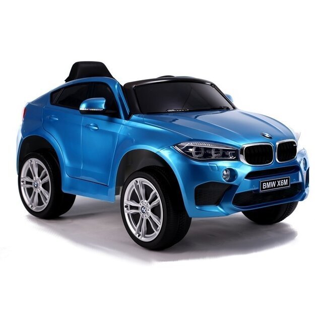 Elektromobilis vaikams BMW X6, mėlynas lakuotas