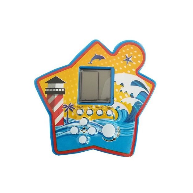 Elektroninis kišeninis žaidimas Tetris, mėlyna žvaigždė