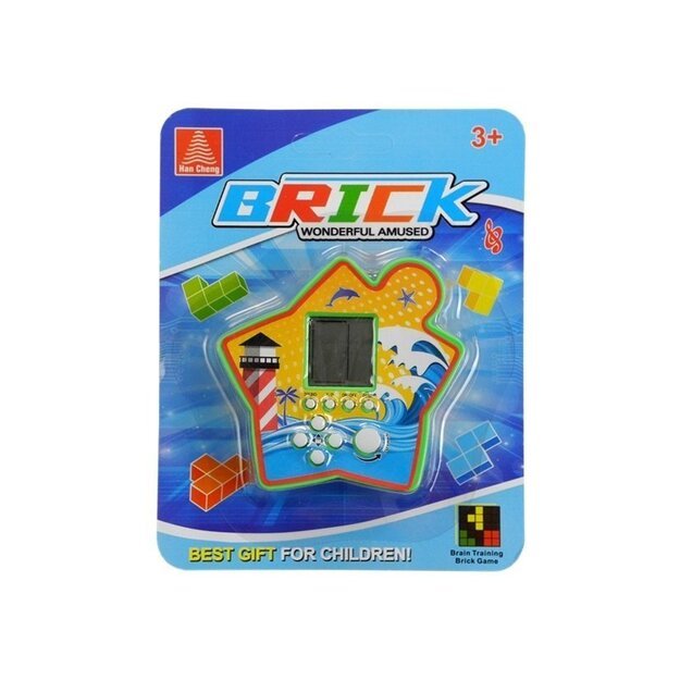 Elektroninis kišeninis žaidimas Tetris, žalia žvaigždė
