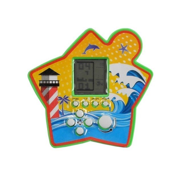 Elektroninis kišeninis žaidimas Tetris, žalia žvaigždė