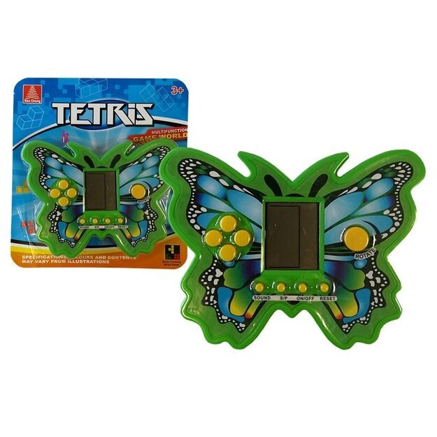 Drugelio formos "Tetris" žaidimas žalias